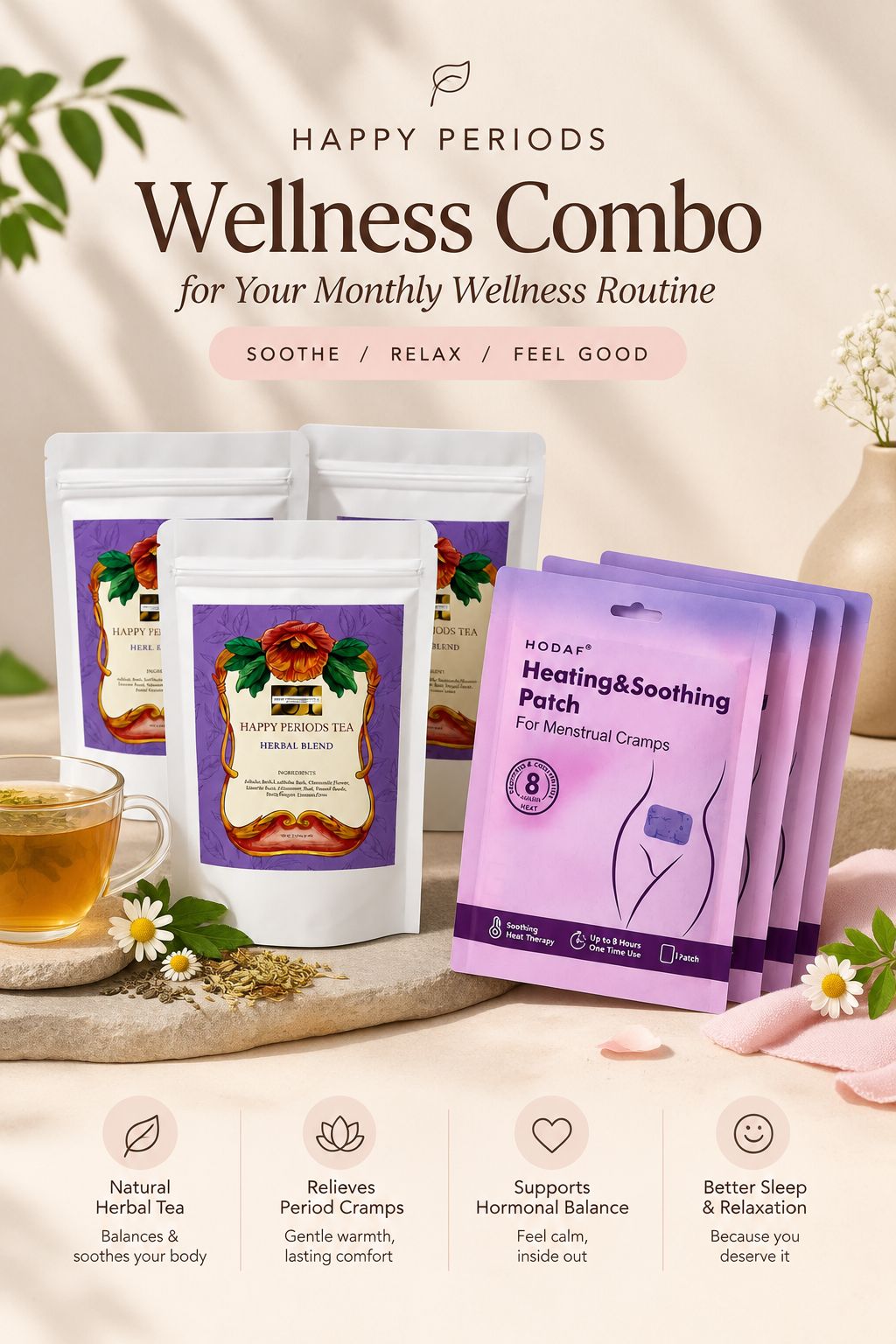 Happy Period Wellness Combo for Your Monthly Wellness Routine