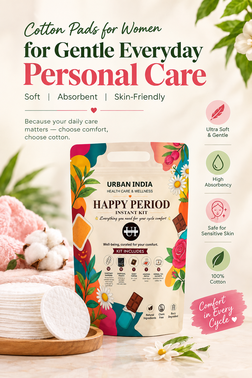 Cotton Pads for Women for Gentle Everyday Personal Care