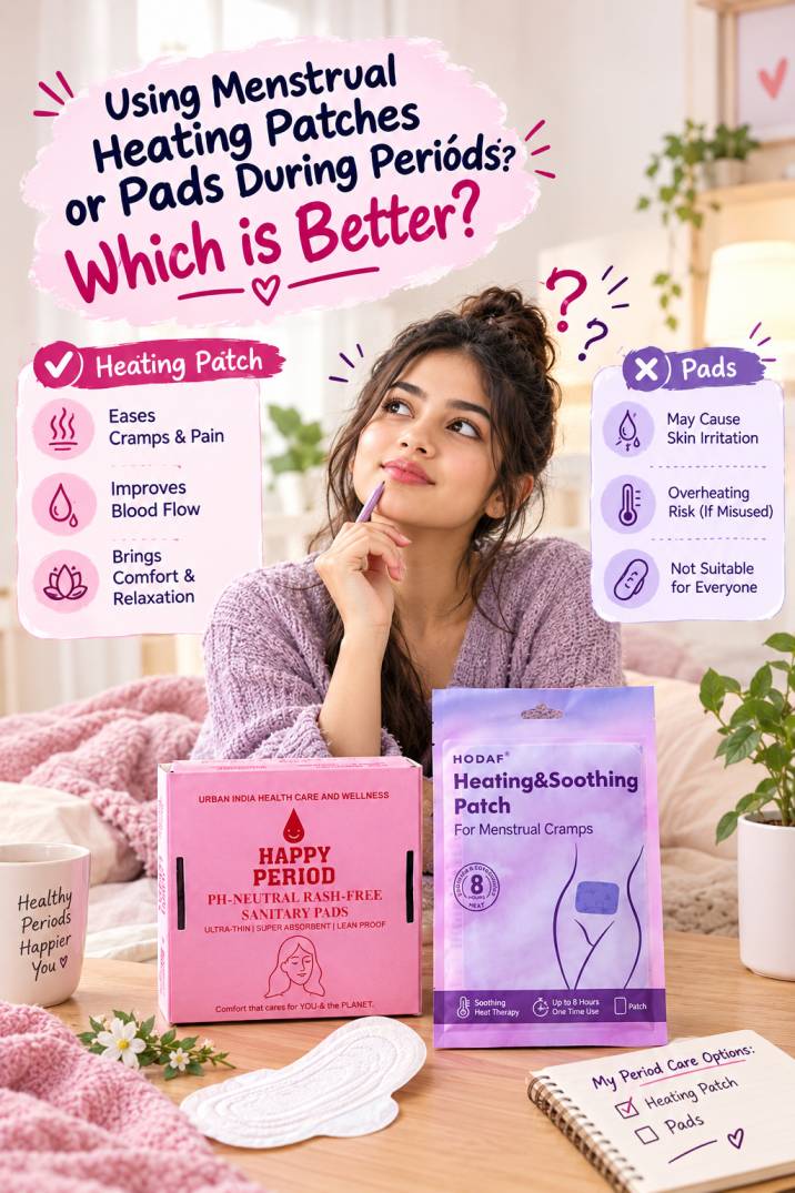 Using Menstrual Heating Patches or Pads During Periods: which is better?