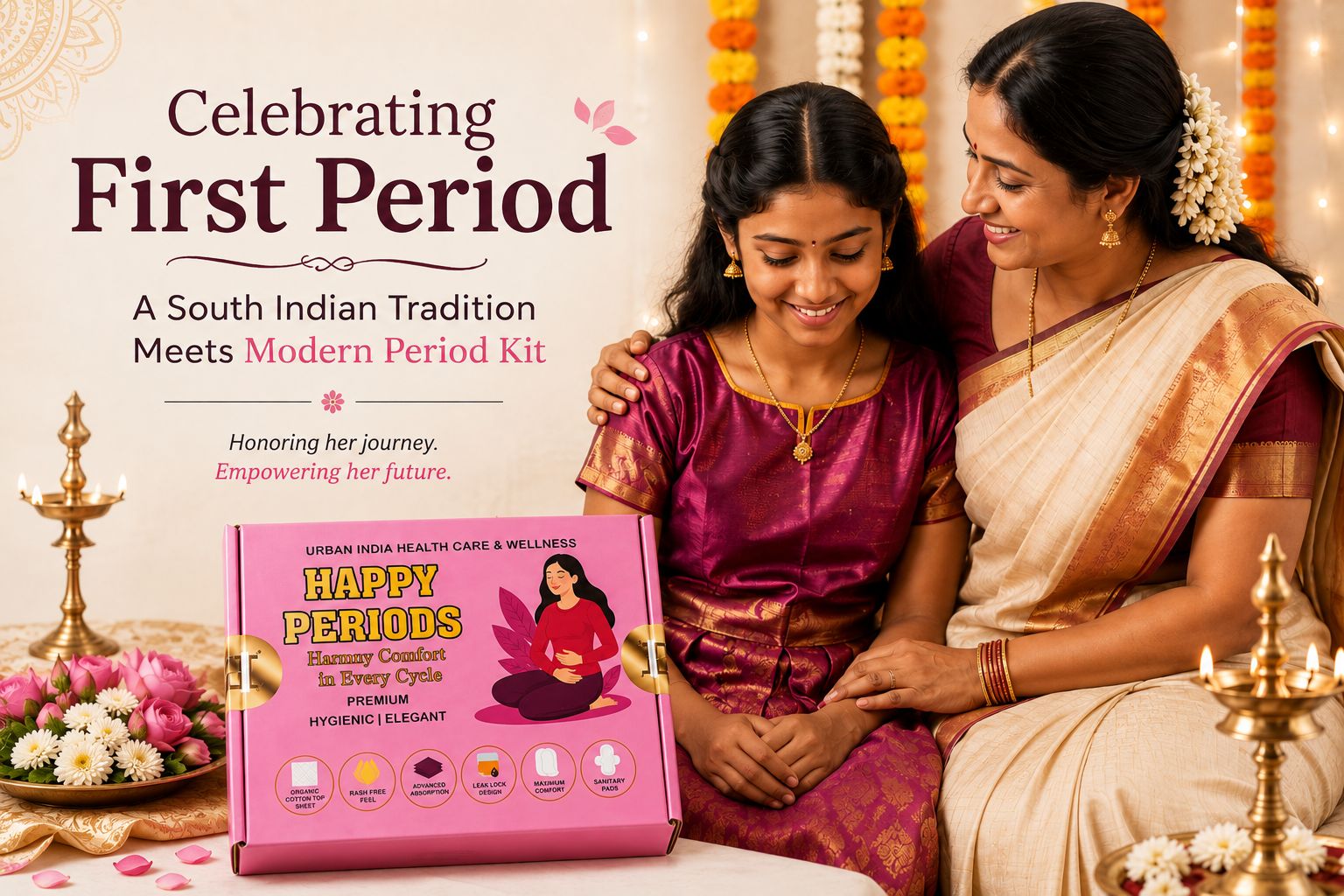 Celebrating First Period – A South Indian Tradition Meets Modern Period Kit