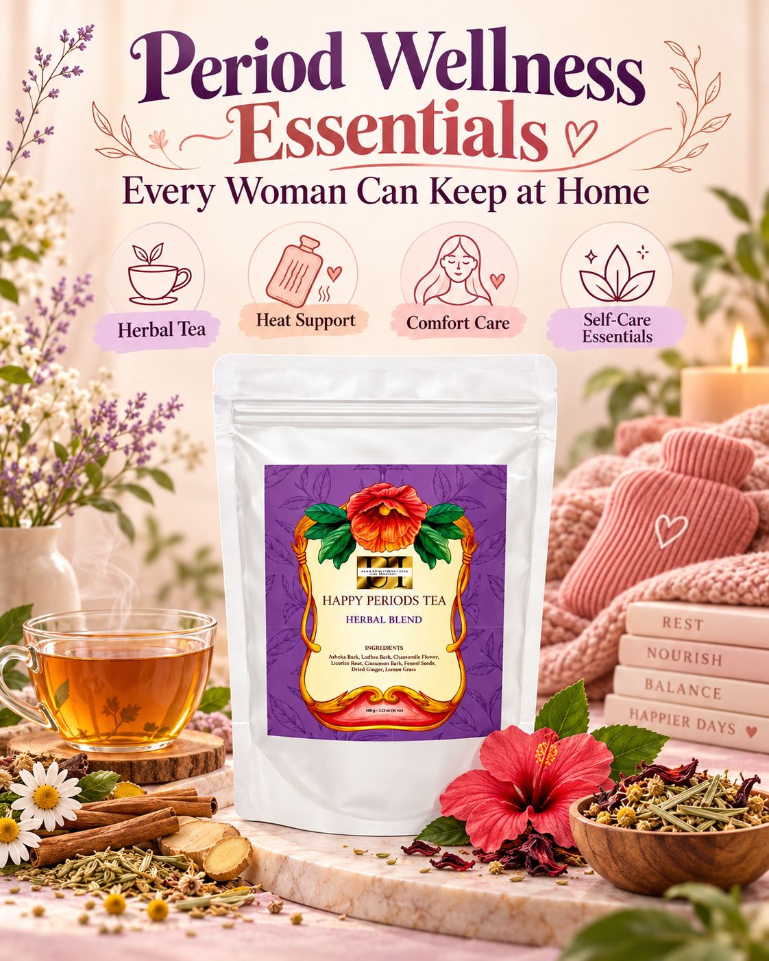 Period Wellness Essentials Every Woman Can Keep at Home